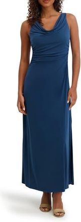 Kensie Cowl Neck Midi Sundress in Teal at Nordstrom Rack, Size 10