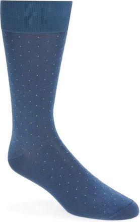 Pantherella Gadsbury Fil Coup&eacute; Dot Dress Socks in Airforce 104 at Nordstrom, Size Medium