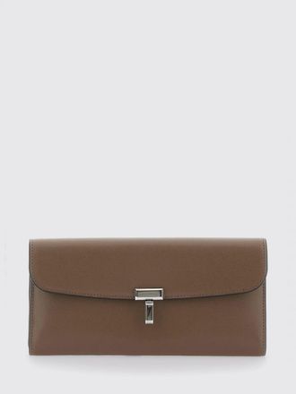 Toteme Portafoglio grande T-Lock in pelle con chiusura monogramma