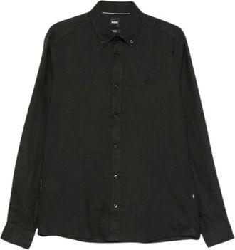 HUGO BOSS Hombre, Camisas, Negro, Talla: 2XL