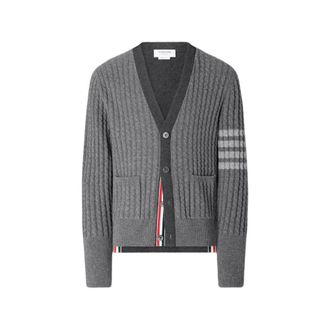 Thom Browne Baby Cable Stitch 4-Bar Cardigan