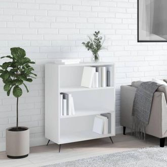 vidaXL Bookcase White 69.5x32.5x90 cm Engineered Wood Vidaxl