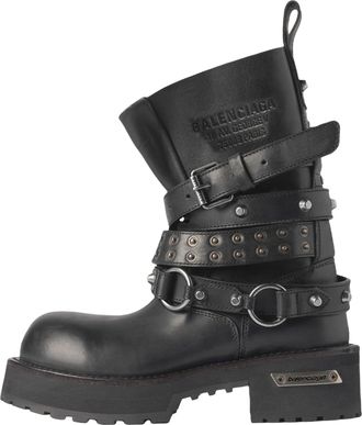 Balenciaga (WMNS) Balenciaga Venom City Bootie Black 845103WBEQ41081