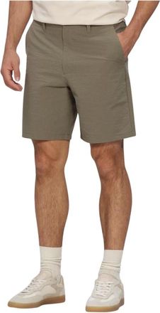 Selected Korte Broeken, Heren, Groen, S, Katoen, Seersucker Shorts