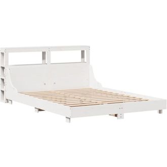vidaXL Vidaxl - Estructura De Cama Sin Colch&oacute;n Madera De Pino Blanca 150x200 Cm