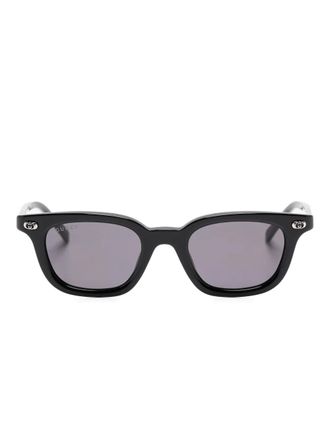 Gucci oval-frame sunglasses - men - Acetate - One Size - Black