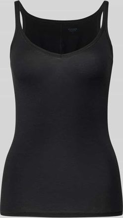 Schiesser Trägertop mit U-Ausschnitt in Black, Größe XXL