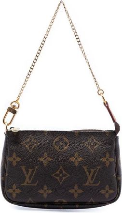 Louis Vuitton Pre-owned Handbags, female, Brown, Size: ONE SIZE Pre-owned Chain Handle Bag