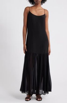 Rails Chandra Sleeveless Ruffle Hem Maxi Dress in Black at Nordstrom Rack, Size Xx-Small