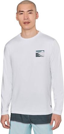 O'Neill Logo UPF Long Sleeve T-Shirts Mens T Shirt White : 2XL, Elastane/Polyester