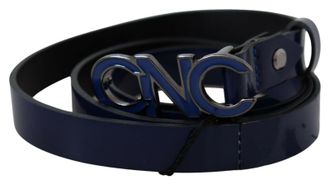 Costume National Leather Logo Skinny FashionMens Belt