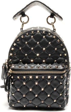 Valentino Black Leather Backpack (Pre-Owned)