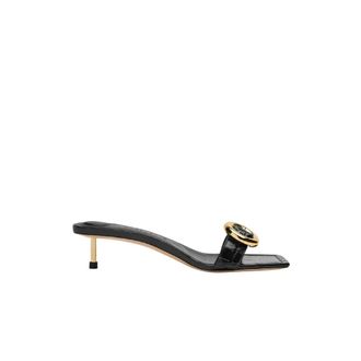 Jacquemus Regalo Muiltjes met Hak - Dames - Muiltjes - Zwart - 36 EU - Leer - Schoenen