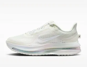 Nike Womens Pegasus Premium Ess Road Running Shoes In Summit White/white