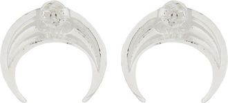 Marine Serre Tin and Silver Earrings - Silver