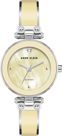 Anne Klein Womens Accented Yellow Dial Watch