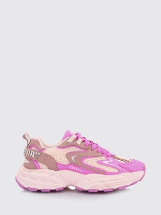 Plein Sport Pulse X Mesh and Leather Sneakers