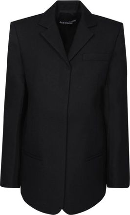 Jacquemus Inside-out Blazer - Dames - Blazers - Zwart - 2XS - Wol - Jassen