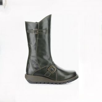 FLY London Womens Mes 913 Leather Boot In Diesel