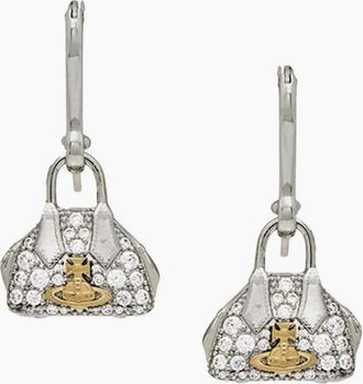 Vivienne Westwood Womens Yasmine Earrings Silver - Size: OS