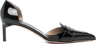 Tom Ford 60mm leather pumps - women - Patent Leather/Calf Leather/Calf Leather - 39.5 - Black