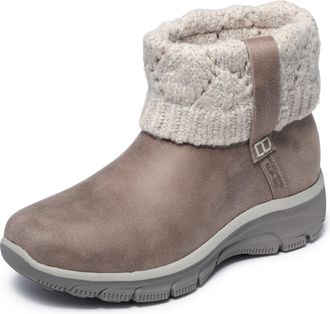 Skechers Womens Easy Going-Cozy Weather 2-Hands Free Slip-ins Ankle Boot, Taupe, 5 UK