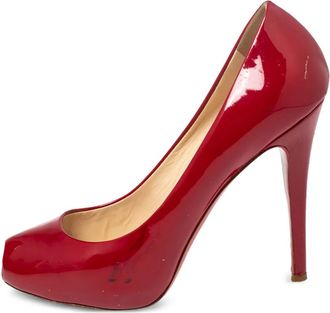 Christian Louboutin Pumps verniciate 120mm - Rosso