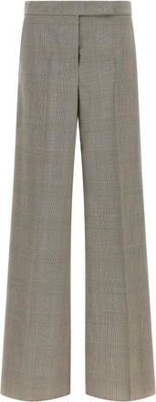 Max Mara Broeken, Dames, Grijs, XS, Wol, Mxm Netto Broek