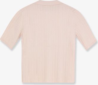 Closed Womens Polo Shirt Pink Cotton-Cashmere-Wool Knitwear Sweater
