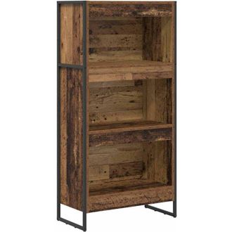 vidaXL Book Cabinet Old Wood 60 x 30 x 121 cm Engineered Wood vidaXL