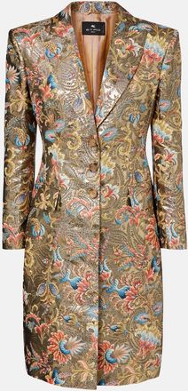Etro Printed lame coat