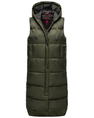 Marikoo Sayorii dames winterbodywarmer - lang, warm & met capuchon