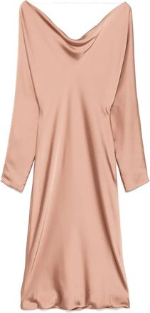 Norma Kamali Abito midi Maria - Marrone