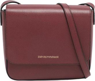 Armani Pre-owned Cross Body Bags, female, Red, Size: ONE SIZE Pre-owned Fabric Shoulder Bag