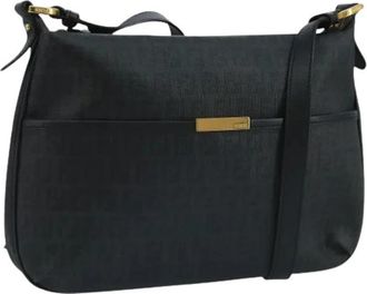 Fendi Pre-owned Vintage Zucchino Canvas Schoudertas - Dames - Vintage Schoudertas - Zwart - ONE Size - Vintage