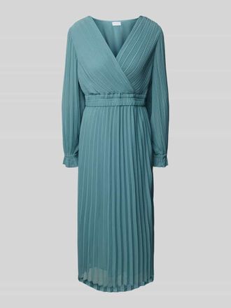 Jake*s Midikleid mit Plisseefalten in Lagune, Gr&ouml;&szlig;e 38