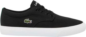 Lacoste Heren-sneakers van canvas met antislipzool (Zwart)
