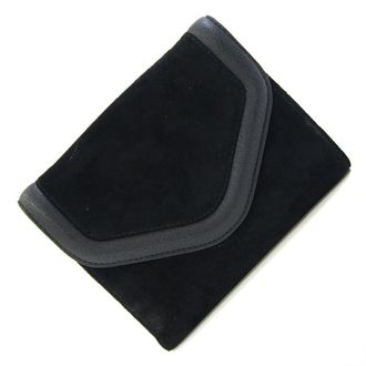 Gucci Black Suede Leather Wallet (Bi-Fold) (Pre-Owned)