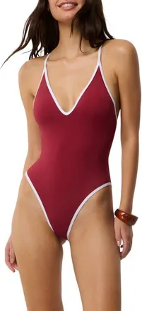 Rip Curl Classic Surf One-Piece Swimsuit in Plum at Nordstrom, Size Xx-Small