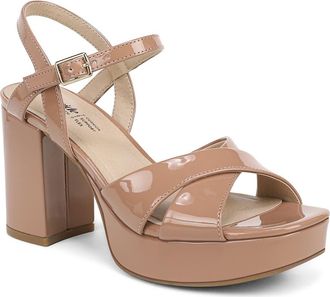 Life Stride Alice Platform Sandal - Wide Widths Available in Desert Beige at Nordstrom, Size 7.5