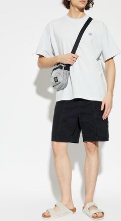 Stone Island Cargo Shorts, Mens, Black