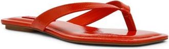 Steve Madden Trella Flip Flop in Red Orange Patent at Nordstrom, Size 5.5