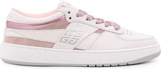 Givenchy Leren en Su&egrave;de Low-Top Sneakers - Dames - Sneakers - Wit - 36 EU - Su&egrave;de - Schoenen