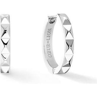 Coeur de Lion Hoop Spikes 12 Earrings in Silver at Nordstrom