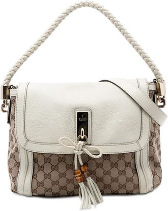 Gucci Pre-owned Gucci GG Canvas Bella Flap Satchel Ladies OKV638ZRUAPZ5BXY