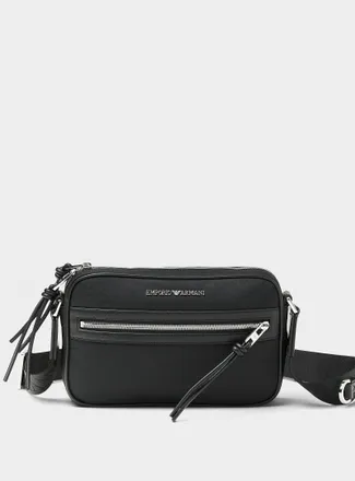 Emporio Armani Mens Black Beauty camera bag
