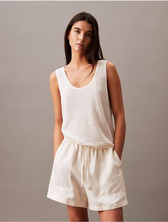 Calvin Klein Womens High Rise Barrel Jeans - White - XS