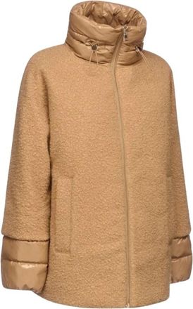 Geox Calithe Jacket - Dames - Winterjassen - Bruin - 2XL - Katoen - Jassen