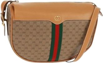 Gucci Pre-owned Cross Body Bags, female, Beige, Size: ONE SIZE Pre-owned Plastic Cross Body Bag