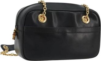 Gucci Pre-owned Leren Schoudertas - Dames - Vintage Schoudertas - Zwart - ONE Size - Leer - Vintage